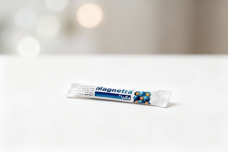 ساشه پودر مگنترا با طعم لیمو برای جبران کمبود منیزیم